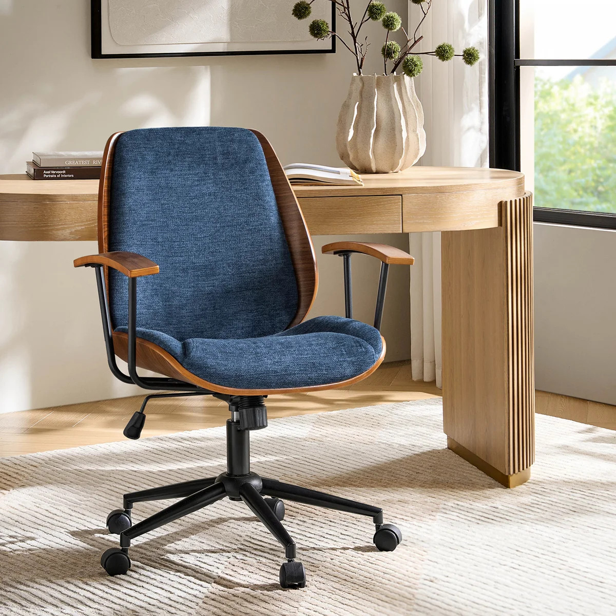 Oswina 37.75" H Polyester Office Chair | Wayfair North America