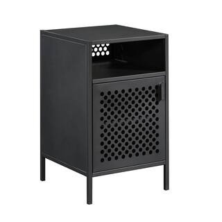 Boulevard Cafe 1-Door Black Nightstand | The Home Depot