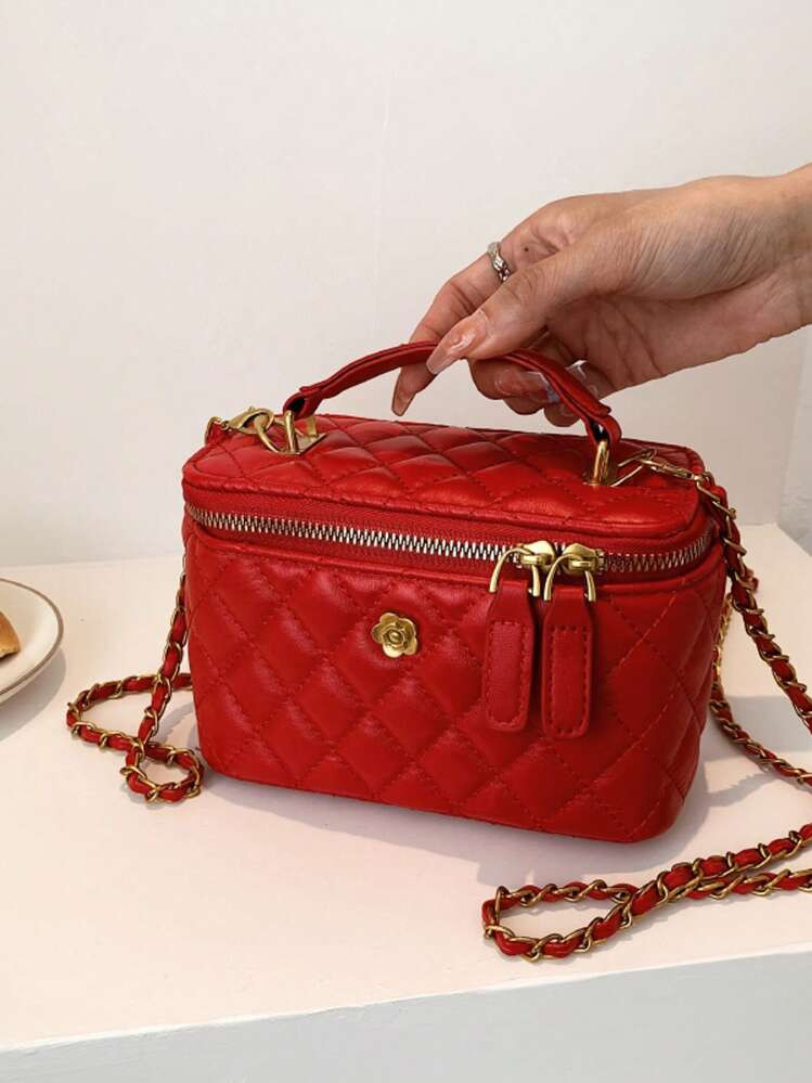 Handheld Women's Bag High-Quality Shoulder Bag 2025 Fashion Simple Box Bag Simple Shoulder Crossb... | SHEIN