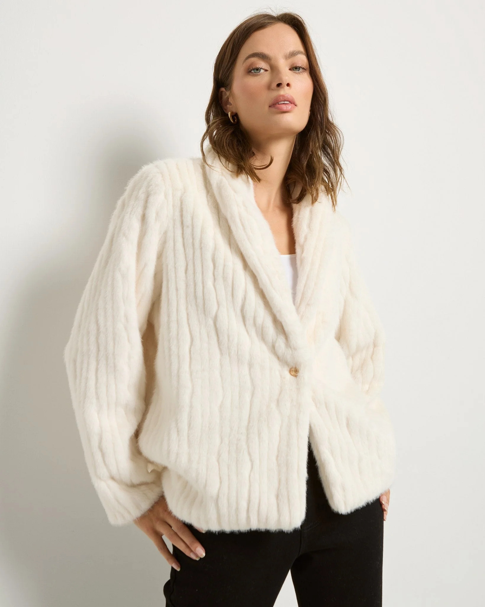 Luna Faux Fur Jacket | Seventy Eight and Sunny