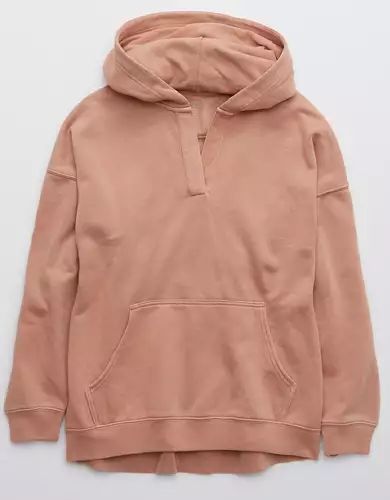 Aerie Happy Henley Hoodie | American Eagle Outfitters (US & CA)