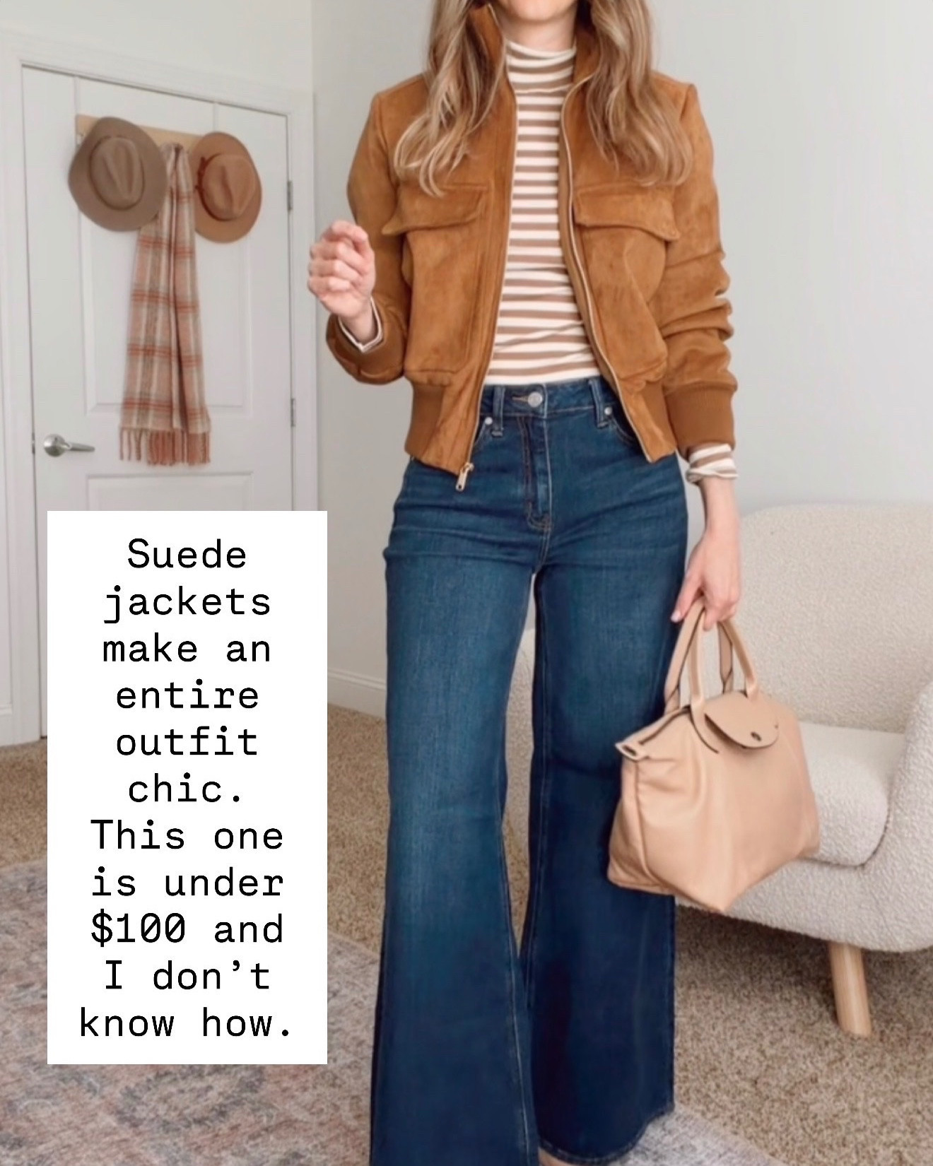 Anessa High Waist Wide Leg Jeans keep the look steady and true.