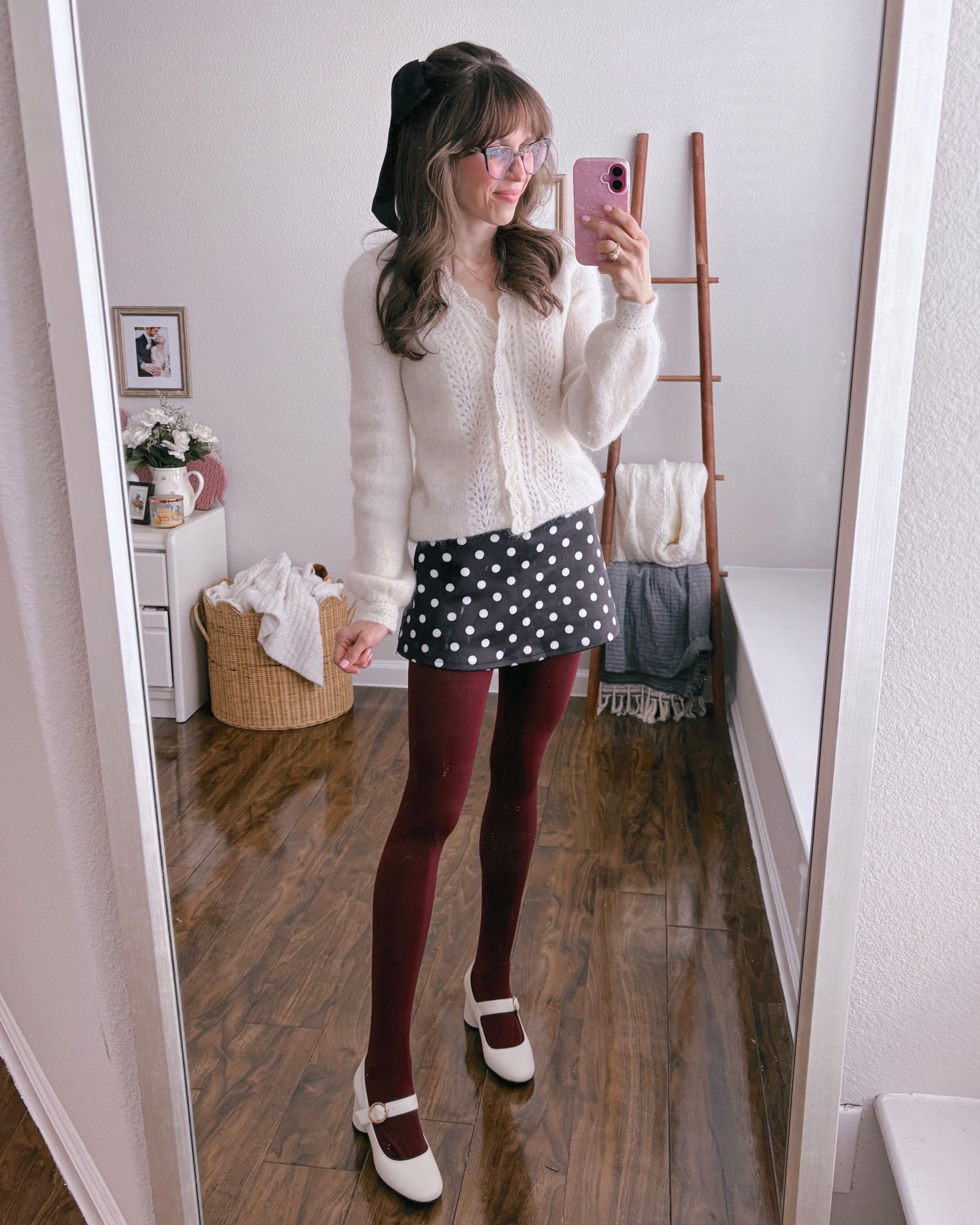 Sizing: 
Xxs cardigan
XS skort
XS tights
