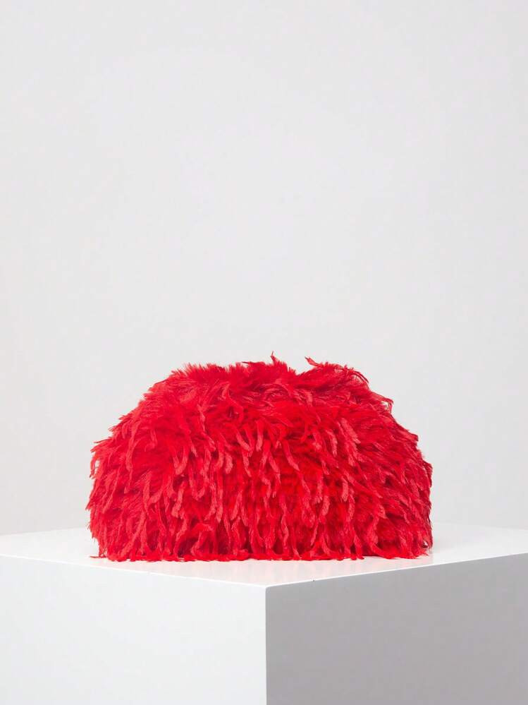 Dopamine Style Hair Clips Bag, Y2K Fuzzy Clutch, Candy Color Women Handbag, Cute & Charming Girl ... | SHEIN