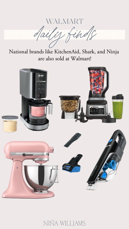 #ad Did you know there are national brands like Dyson, Ninja, KitchenAid, and Shark that are sold at Walmart?! #walmartpartner @walmart #walmarthome

#LTKGiftGuide #LTKHome