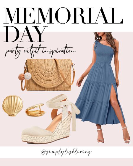 Memorial Day outfit | Red, white and blue | Patriotic outfit | Party outfit | Midi dress | Memorial Day | Crossbody bag | Wedge sandals | July 4th

#LTKShoeCrush #LTKSeasonal #LTKWedding