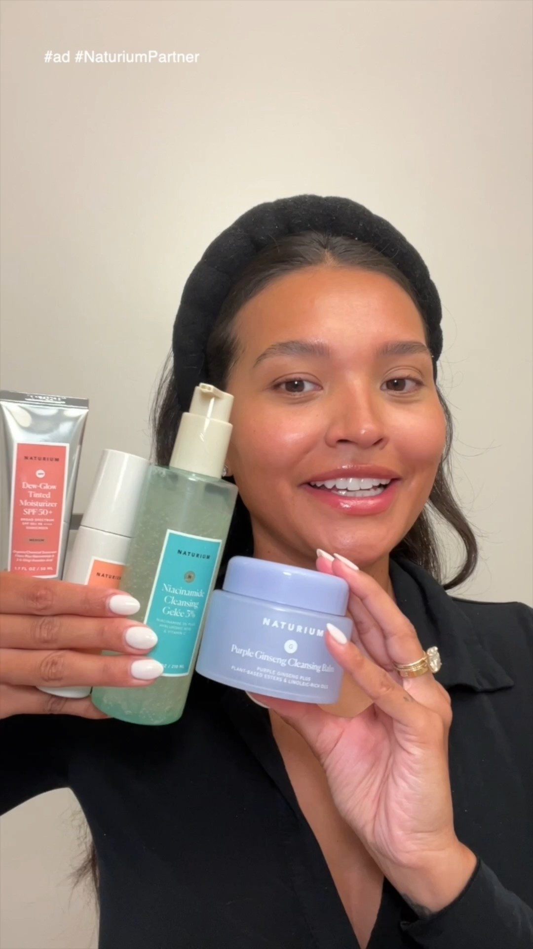 #ad GRWM with Naturium! My faves for skincare from the brand. I’m shade medium in the tinted moisturizer @naturium @target #NaturiumPartner, #Naturium, #NaturiumSkincare #TargetPartner #Target