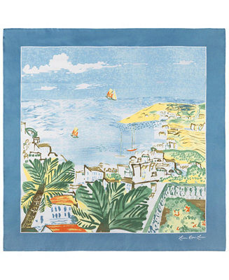 Lauren Ralph Lauren Coastal Conversational Square Scarf - Macy's | Macy's