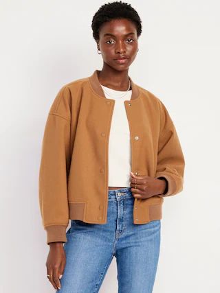 Oversized Bomber Jacket | Old Navy (CA)