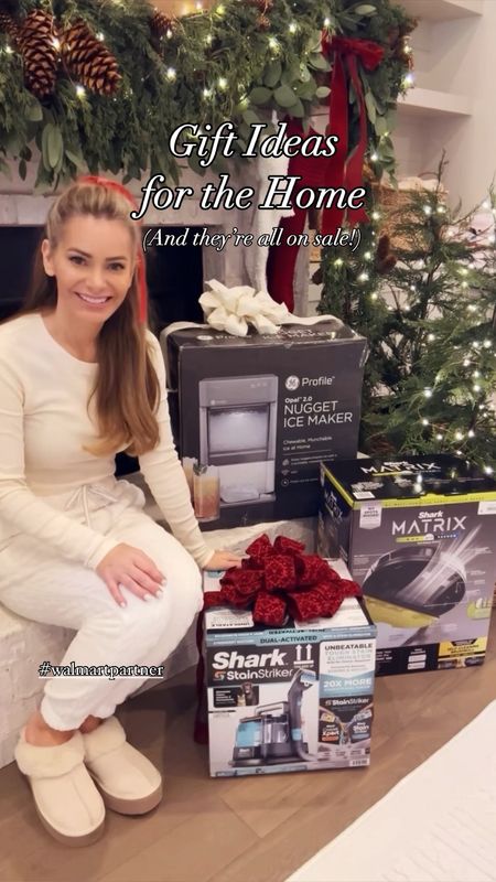 Today I’m sharing some unique gift ideas for the home for that person who has everything! And what’s even better is that these items are also on sale right now at @walmart! #walmartpartner The Nugget Ice Maker by GE works amazing and gives you that bougie little ice that we all love! Perfect for holiday parties too! The Shark robot mop & vacuum will map your entire house and vacuum and mop for you when you’re sleeping or not at home! How did I live without this??! And if you need a spot cleaner to get out super tough pet (and kid) stains like we had at the top of our stairs, check out the Shark portable carpet and upholstery cleaner. It worked amazing at getting all the stains my kids left as well as clean and sanitize a recent puppy accident. Shop all these products on the @shop.ltk app! #iywyk #walmartfinds #liketkit 

#LTKHoliday #LTKGiftGuide #LTKSeasonal