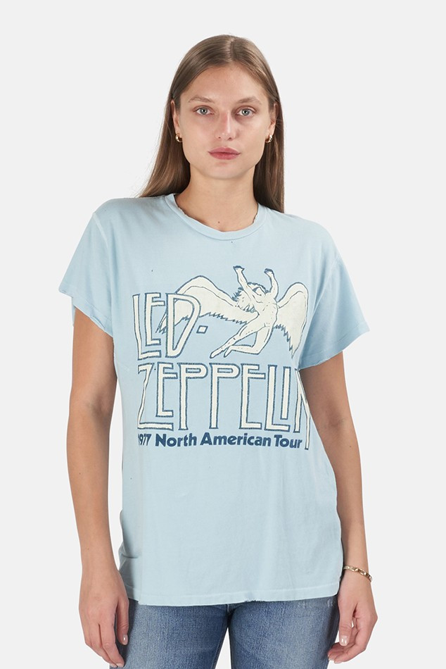MadeWorn Led Zeppelin '77 Tour Tee | Blue & Cream