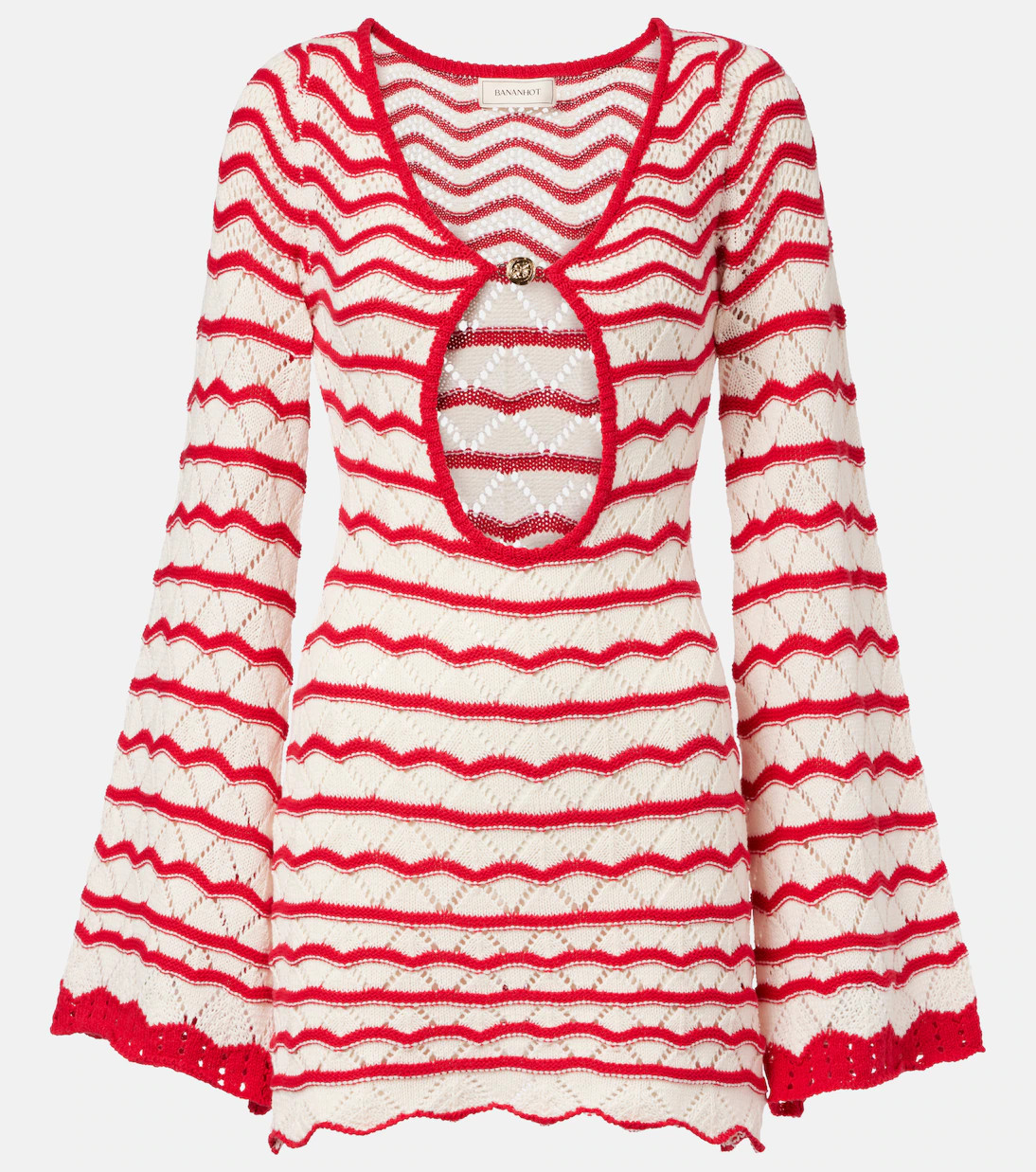 Rey knitted cotton-blend minidress | Mytheresa (US/CA)