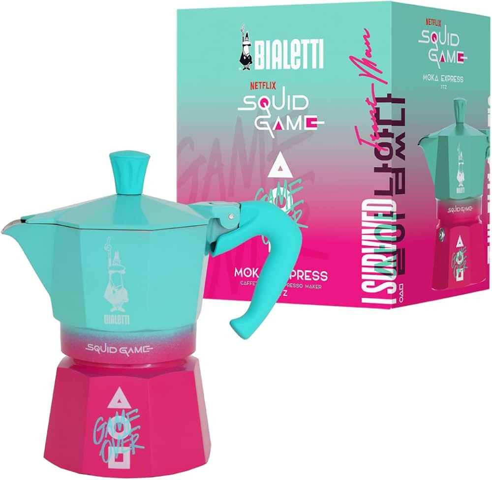 Bialetti Moka Express Squid Game©: Iconic Stovetop Espresso Maker, Moka Pot, Italian Coffee Make... | Amazon (US)