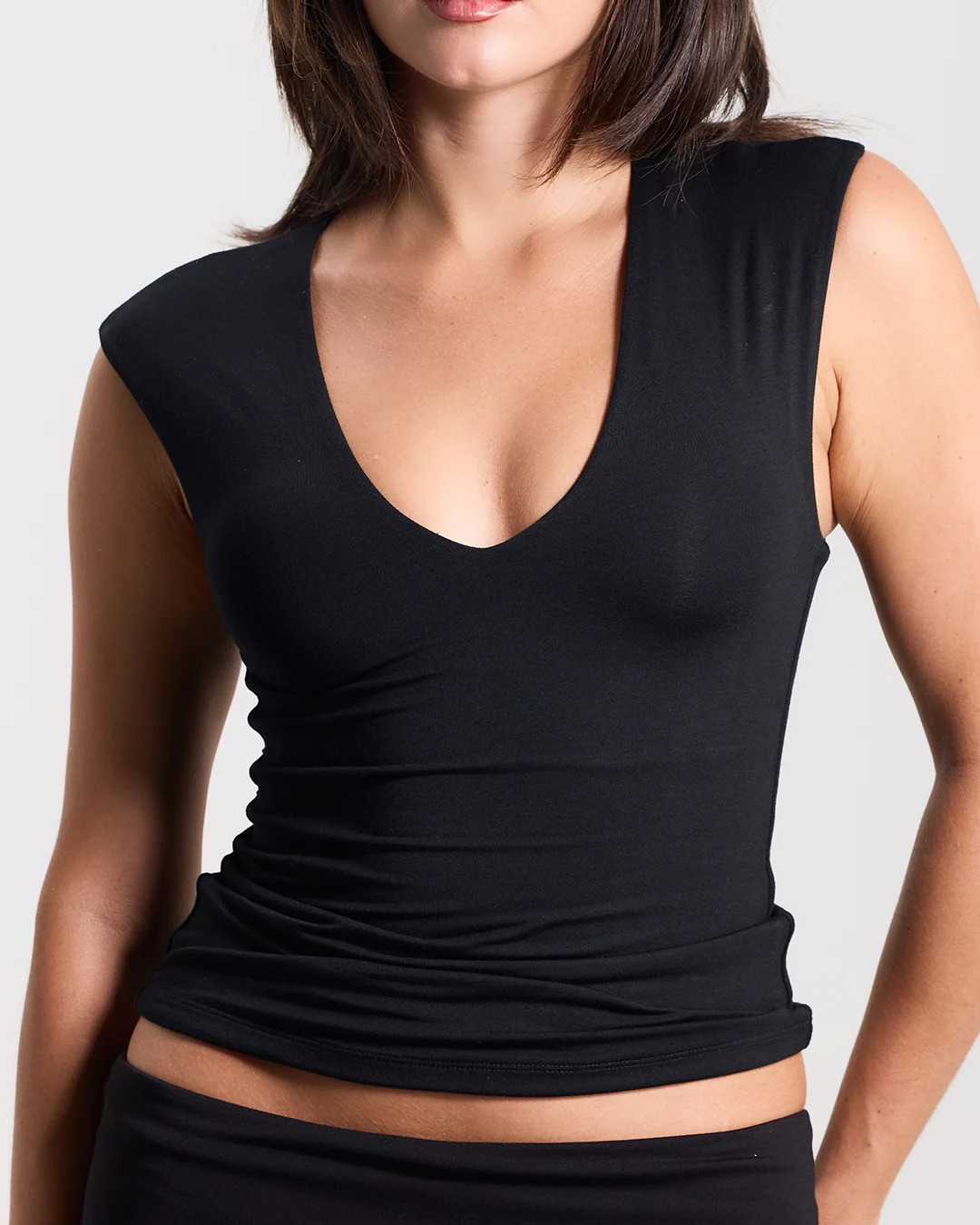 Deep V Cap Sleeve | Klassy