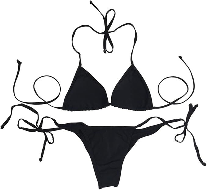 LE BESI Women's Mini Fashion Elegant Inspired Swimsuit Bikini Top Bottom … | Amazon (US)