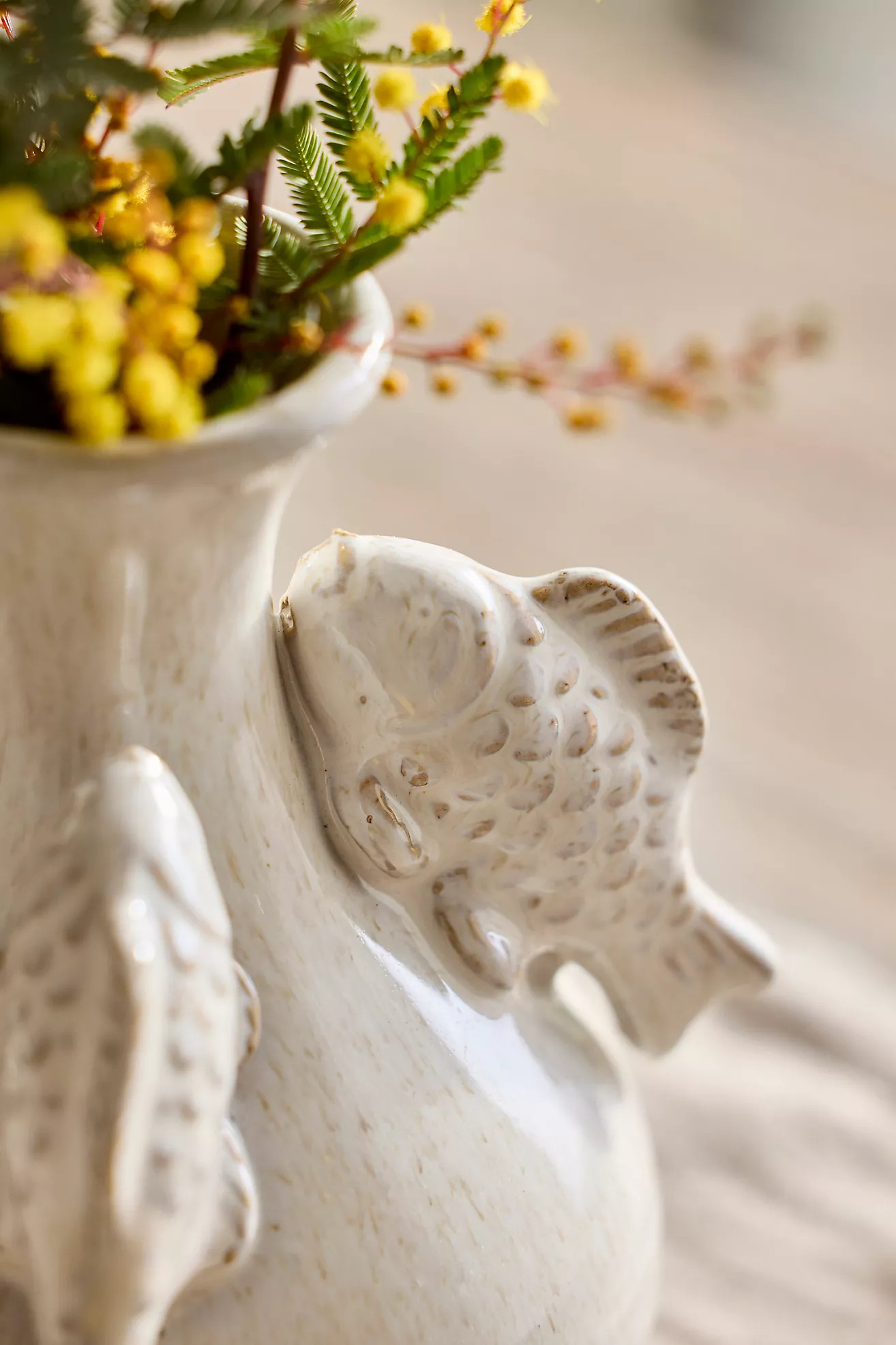 School of Fish Ceramic Vase | Anthropologie (US)