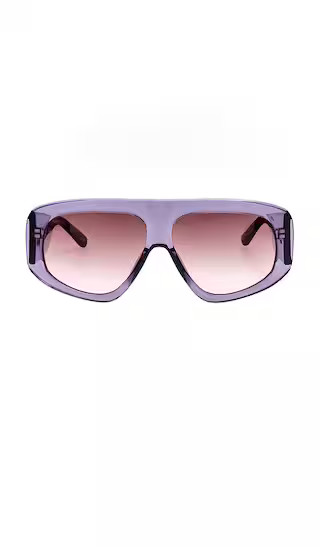 Milano Sunglasses in Purple & Silver | Revolve Clothing (Global)