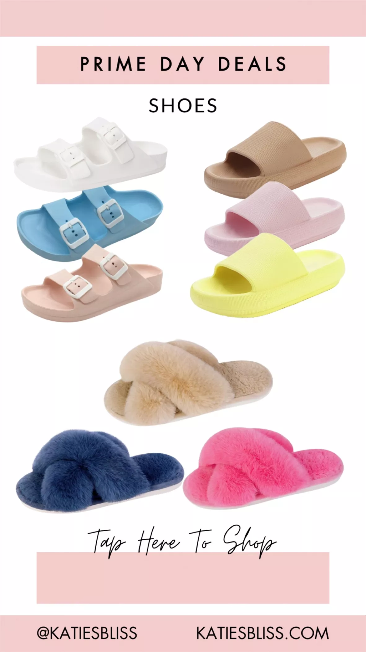 Fuzzy Slippers for Women-Cross … curated on LTK