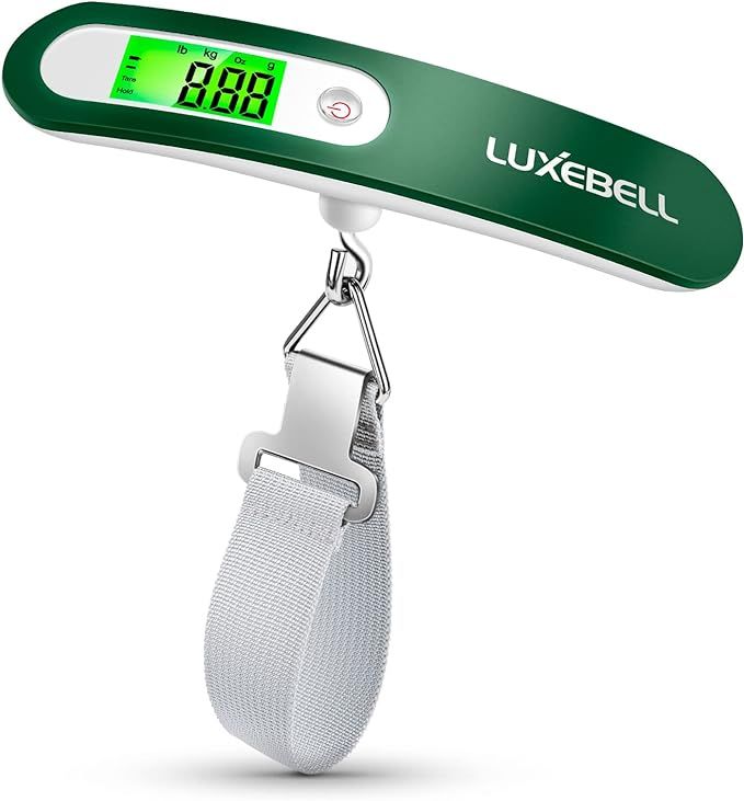 Digital Luggage Scale Gift for Traveler Suitcase Handheld Weight Scale 110lbs (Green) | Amazon (US)