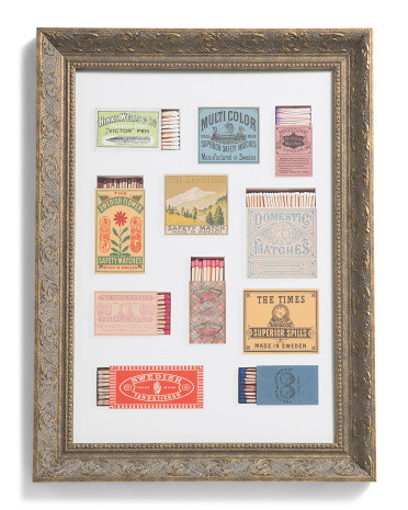 12x16 Matchboxes Wall Art | TJ Maxx