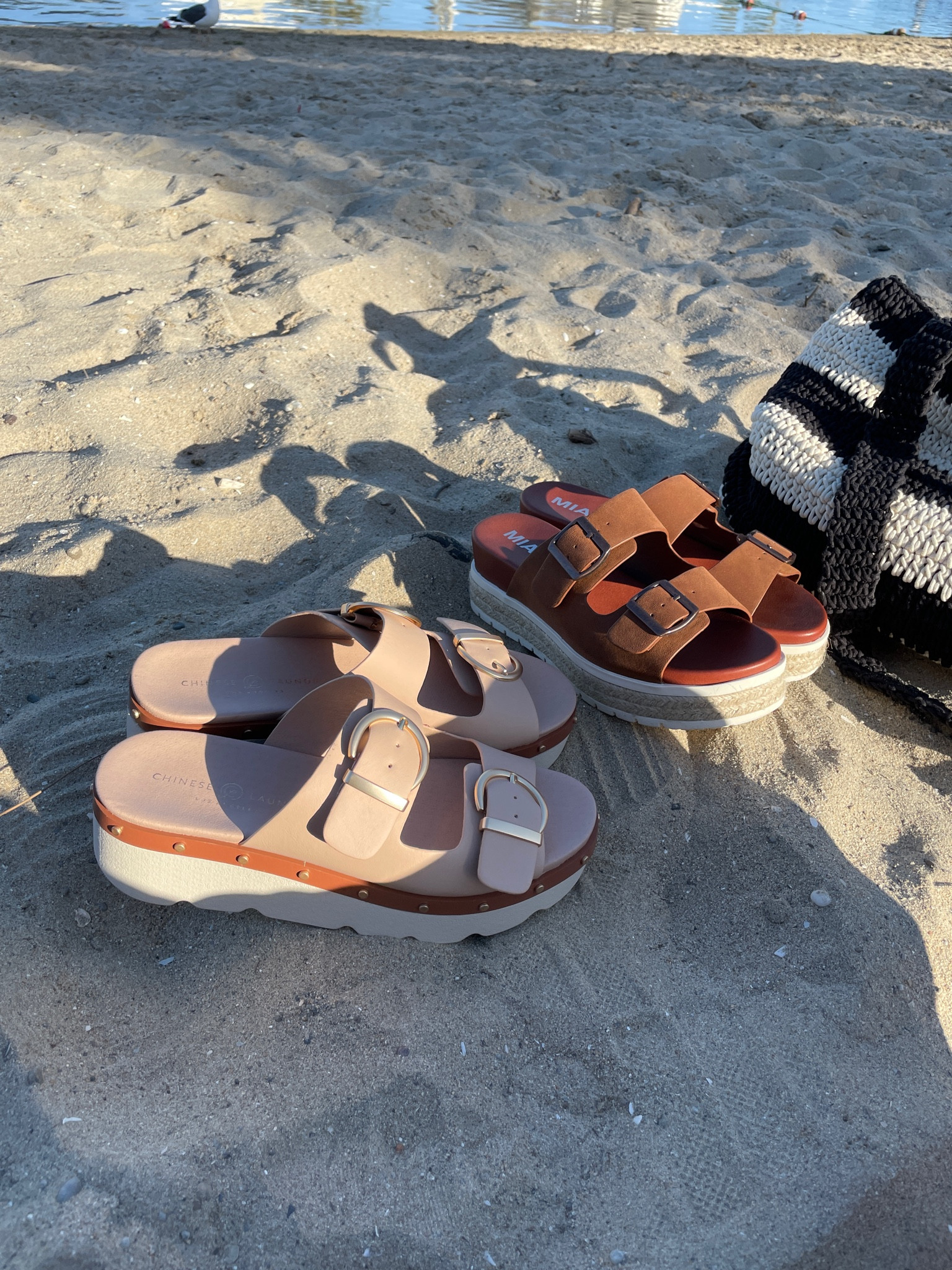 Both platform sandals are true to size and so extremely comfortable😍