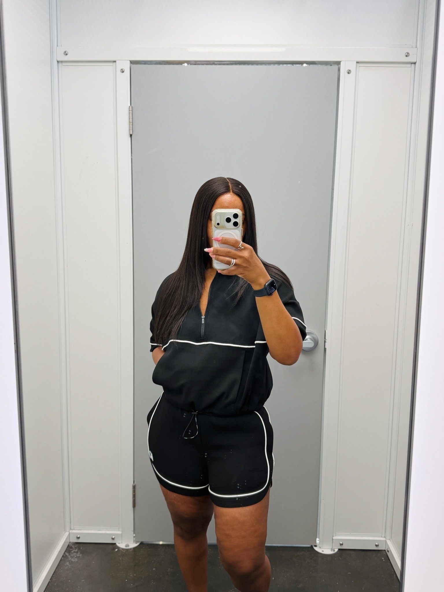 Wearing a size small in the top and bottoms. Super comfy, shorts are a relaxed fit, and comes in other color options.

#LTKActive #LTKPetite #LTKU