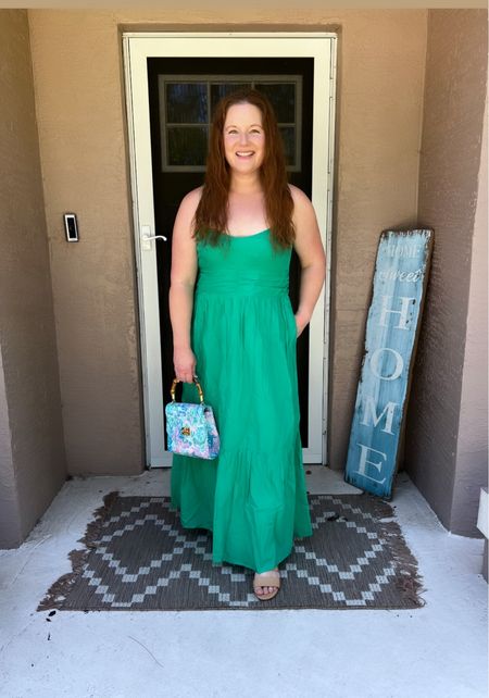 Target dress, sundress, green dress, Target style, Madewell sandals, Lilly Pulitzer bag

#LTKitbag #LTKSeasonal #LTKfindsunder50