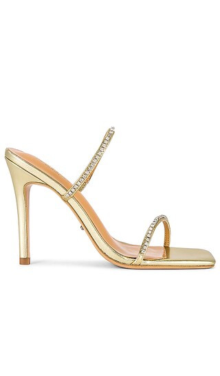 Fletcher Mule in Gold Nappa Metallic | Revolve Clothing (Global)