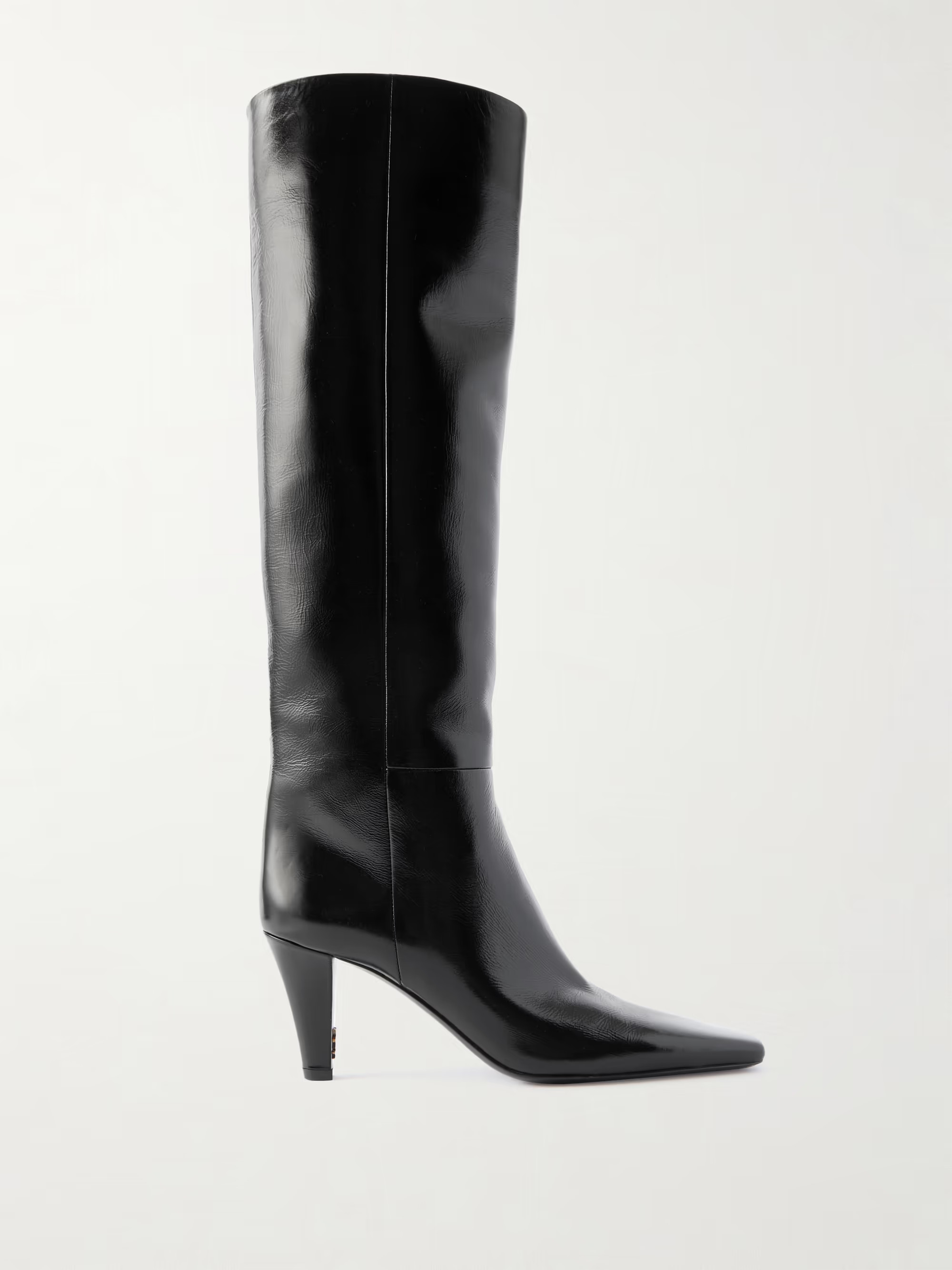 Jill glossed-leather knee boots | NET-A-PORTER (UK & EU)