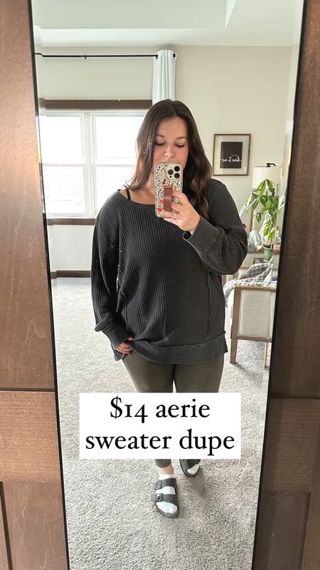 This sweater deserves some attention. $14 and it’s so comfy and cozy, the waffle knit and exposed seams offer lots of texture, and upsizing it makes it perfect for a comfort yet cute shirt on those days you just want to chill  

#LTKSeasonal #LTKmidsize #LTKfindsunder50