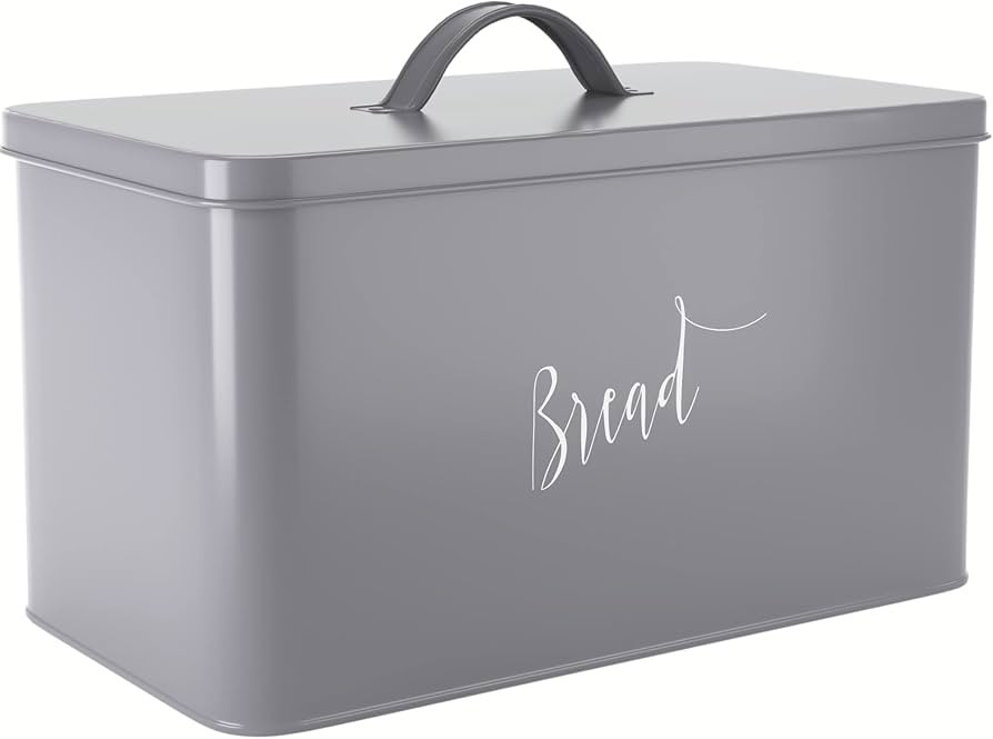 Bread Box for Kitchen Countertop, Breadbox, Metal Bread Boxes for Kitchen Counter, Extra Large Br... | Amazon (US)