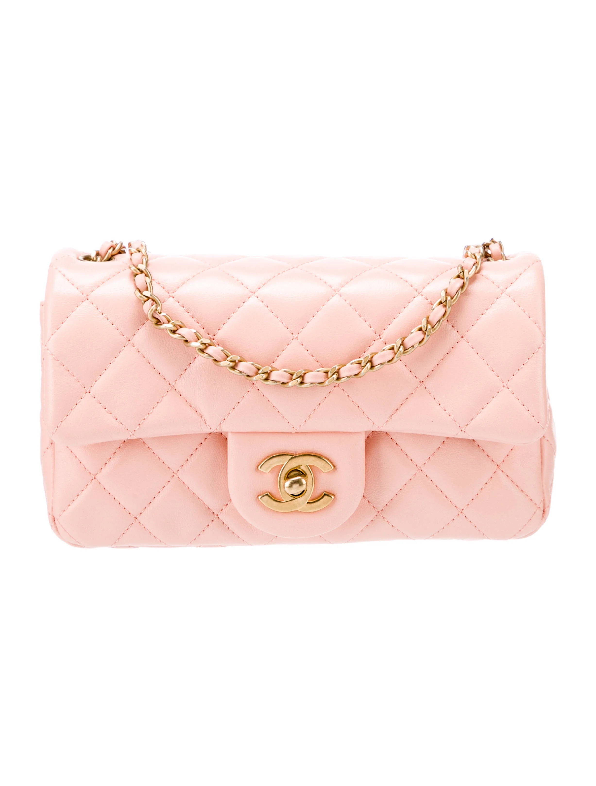 2022 Rectangular Mini Pearl Crush Flap Bag | The RealReal