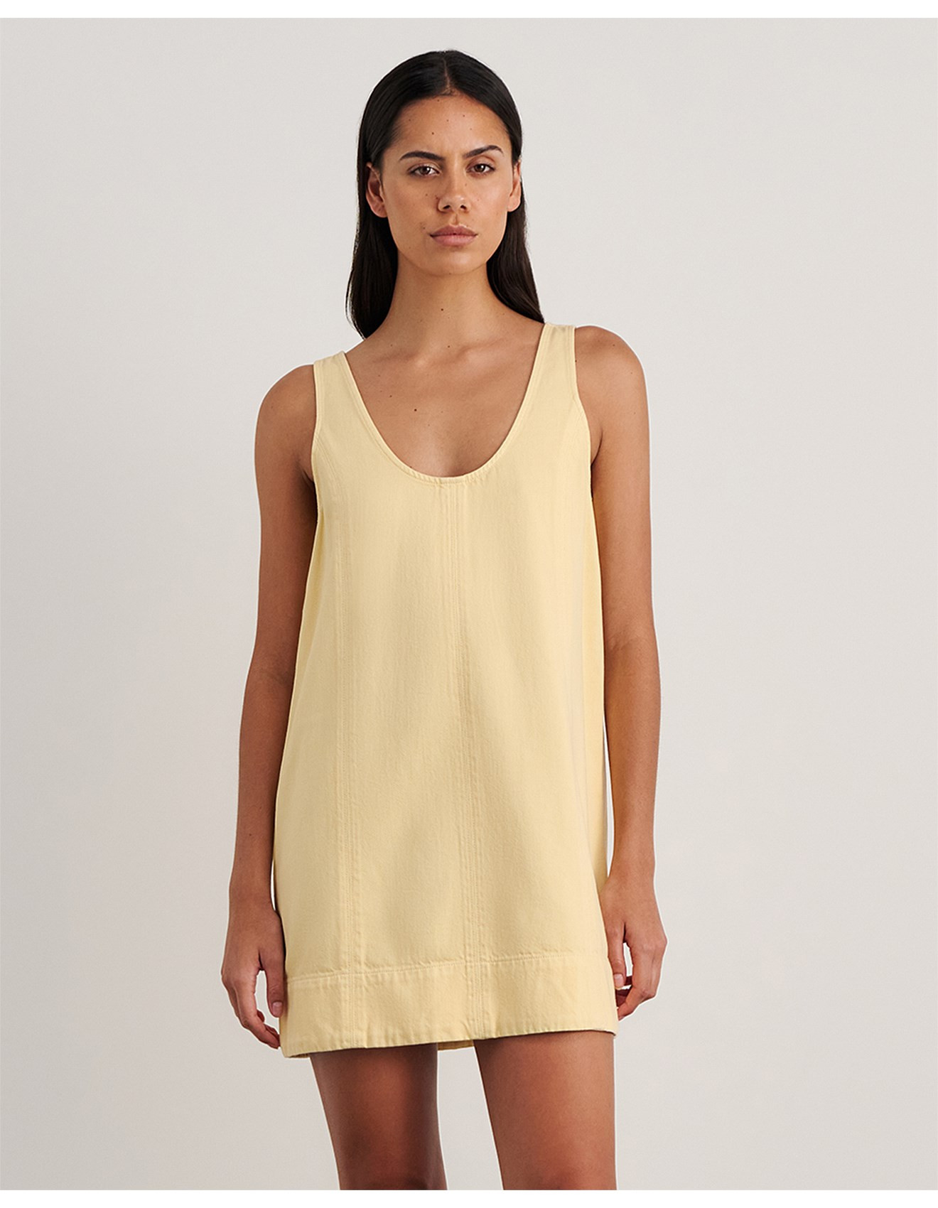 LOE DENIM MINI DRESS | David Jones (Australia & New Zealand)