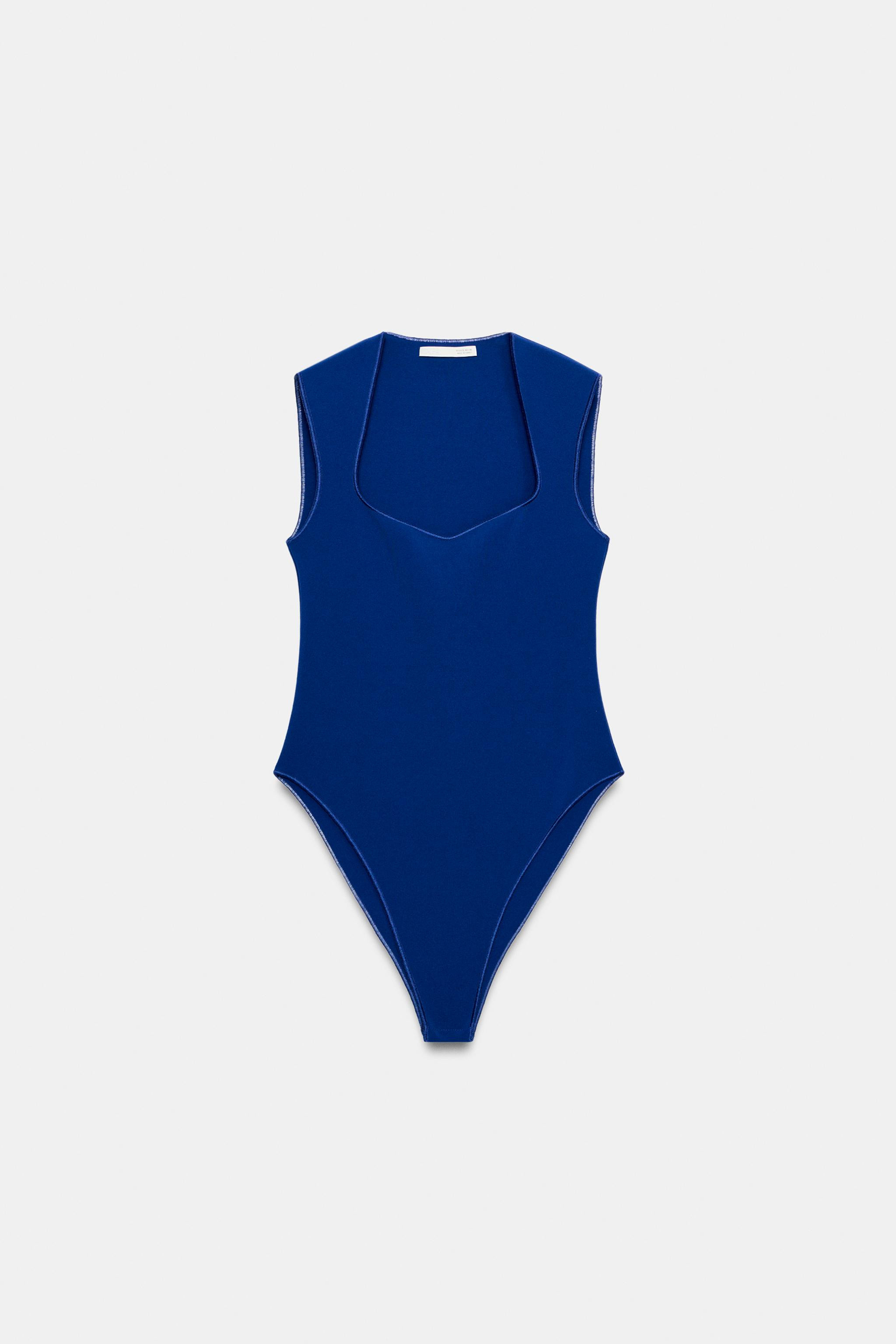 STRETCH SQUARE NECK BODYSUIT | Zara US