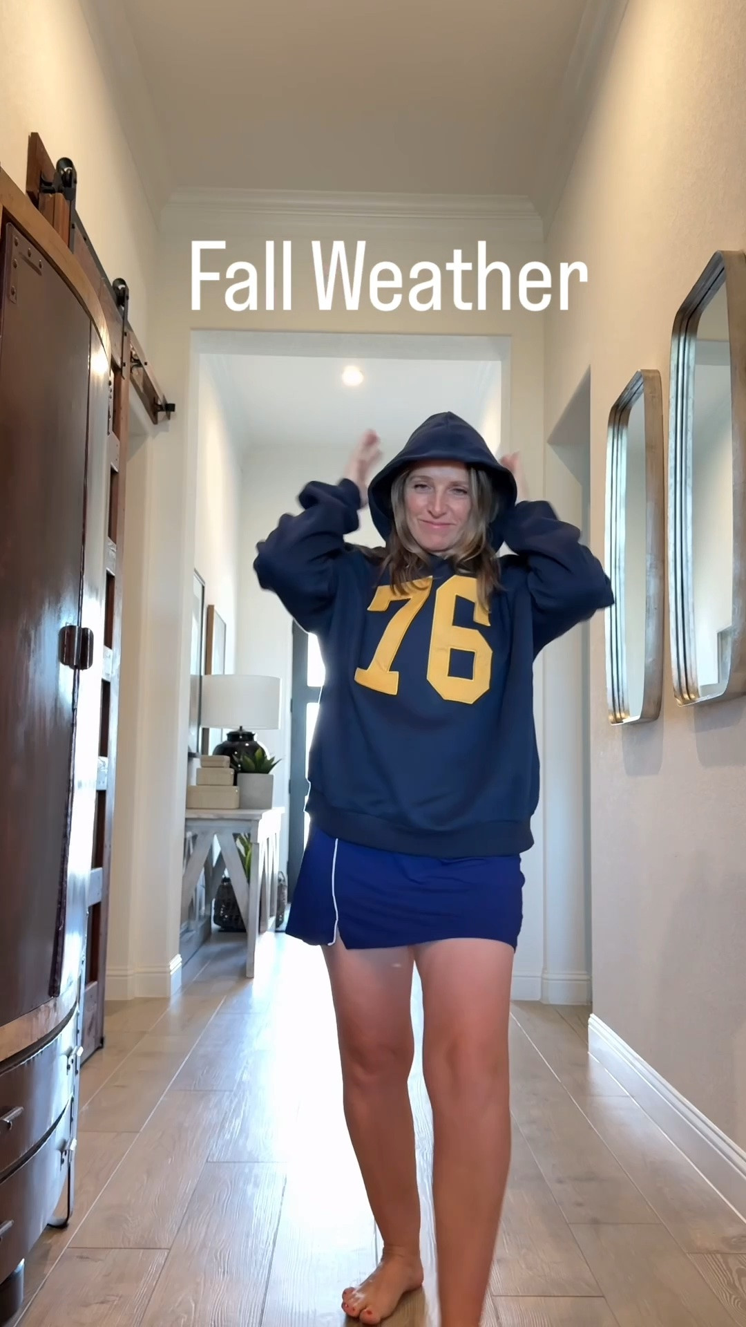 The best Fall outfit!  A sweatshirt and skort.

#LTKootd #LTKgrwm #LTKOver40