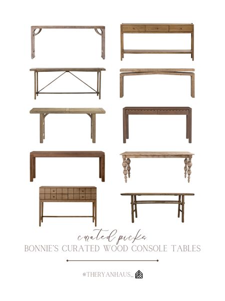 Wood console table roundup! All of these beautiful tables range in style, price point and size. I have a few of these between our two homes, and love them. Both high end and affordable options for every price point! 

#LTKstyletip #LTKhome