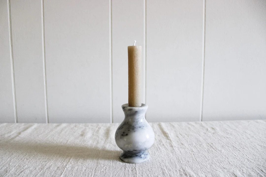 Vintage Marble Candleholder - Etsy | Etsy (US)