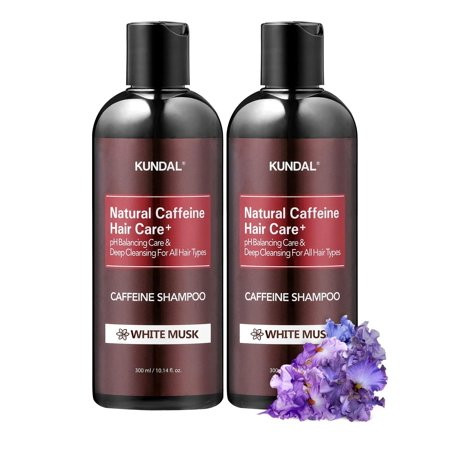 KUNDAL White Musk ANTI-HAIR LOSS Caffeine Scalp Care Deep Cleansing Shampoo x2 bottles 300ml C9 | Walmart (US)