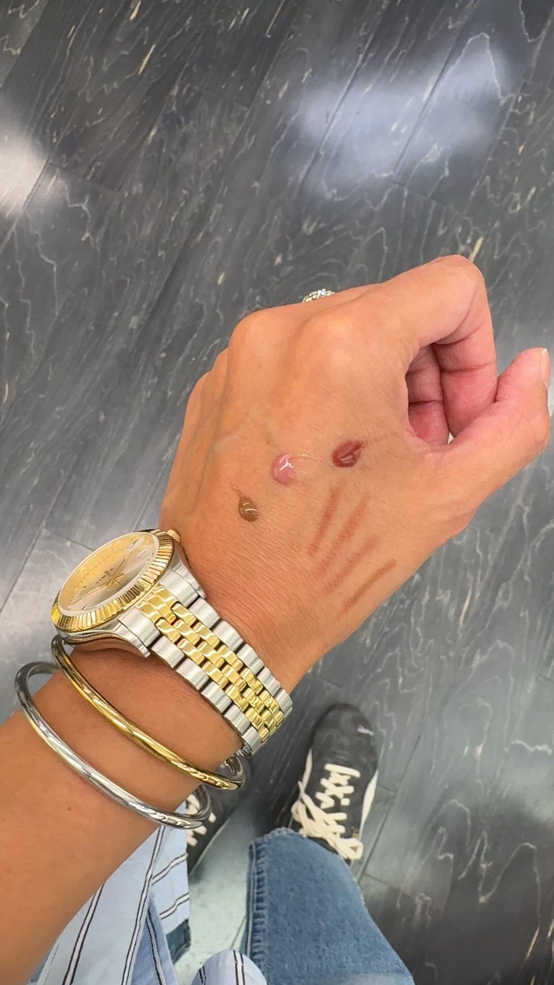 Clean beauty. 
Rhode now in sephora. 
Lip combo:
I got the lip tint in pb & j
Lip liner in lean
Blush in toasted teddy and tan line


#LTKFindsUnder100 #LTKOver40 #LTKBeauty