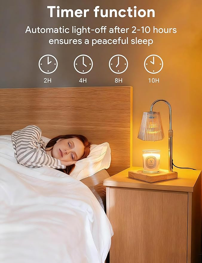 Candle Warmer Lamp with Timer, Dimmable Candle Warmer for Home Decor, Birthday Gifts for Women, A... | Amazon (US)