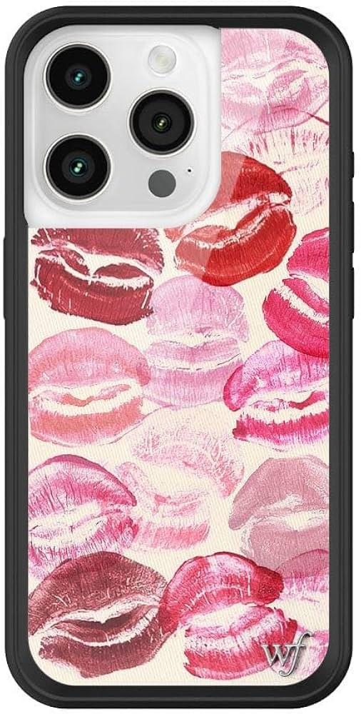 Wildflower Cases - Kensington Case, Compatible with Apple iPhone 15 Pro | Lipstains, Red, Pink, W... | Amazon (US)
