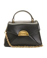 Leather Poppy Moon Top Handle Satchel | TJ Maxx