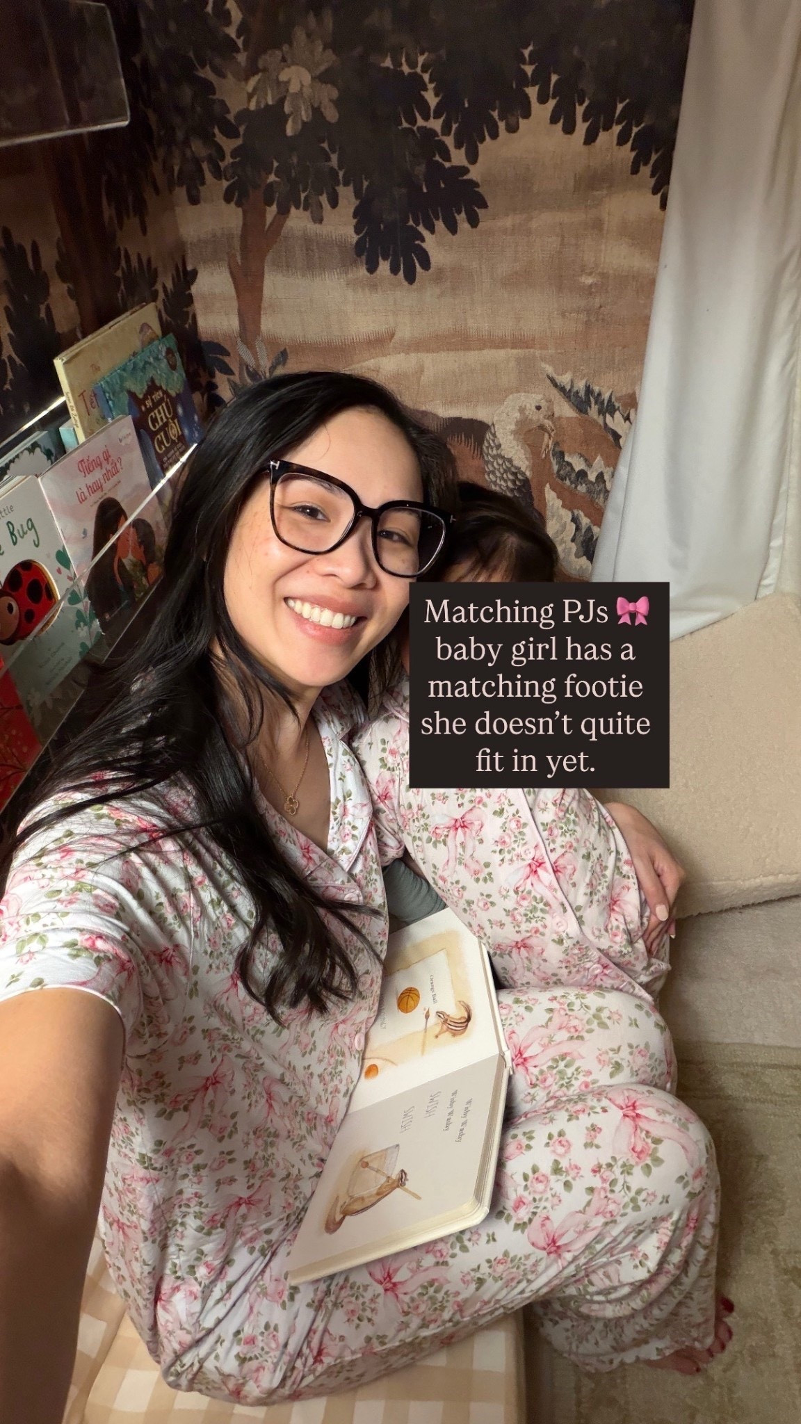 Matching pjs that are available for moms, babies, and toddlers! Love the print for springtime. So pretty on! 

#LTKootd #LTKSeasonal