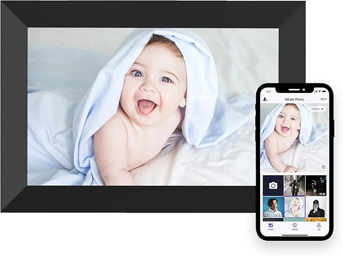 Digital Photo Frame WiFi 10.1 Inch Smart Digital Picture Frame with 1280x800 IPS Touch Screen, Au... | Amazon (US)