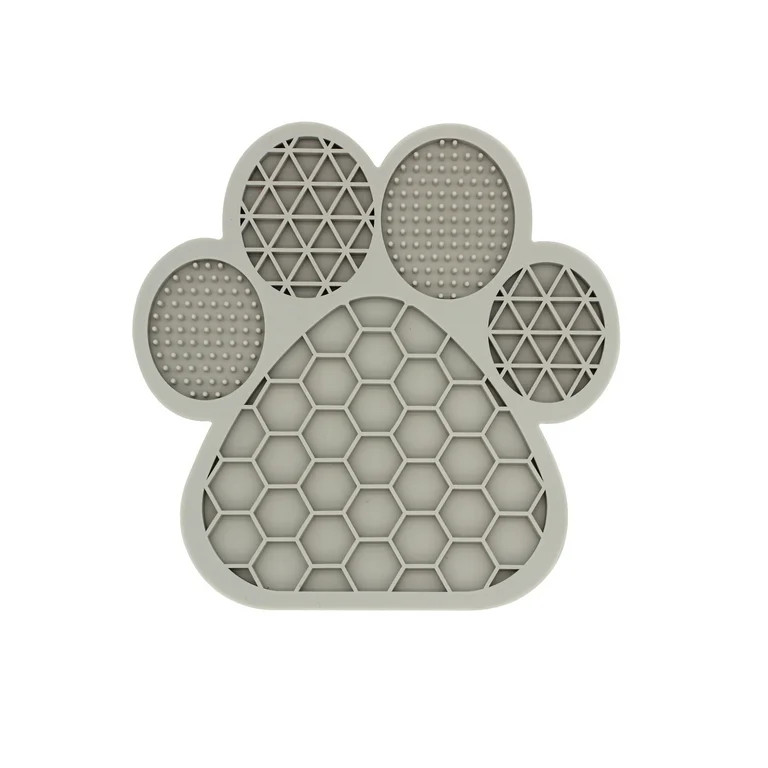 Vibrant Life Paw Shaped Silicone Dog Licking Mat in Blue, Green or Oatmeal | Walmart (US)