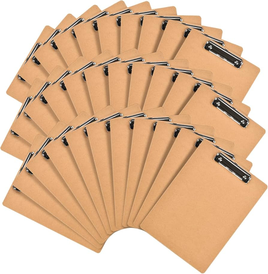 HappyHapi Mini Clipboards 32 Pack Memo Size 6 x 9 Inches Bulk Small Clip Boards for Classroom Sch... | Amazon (US)