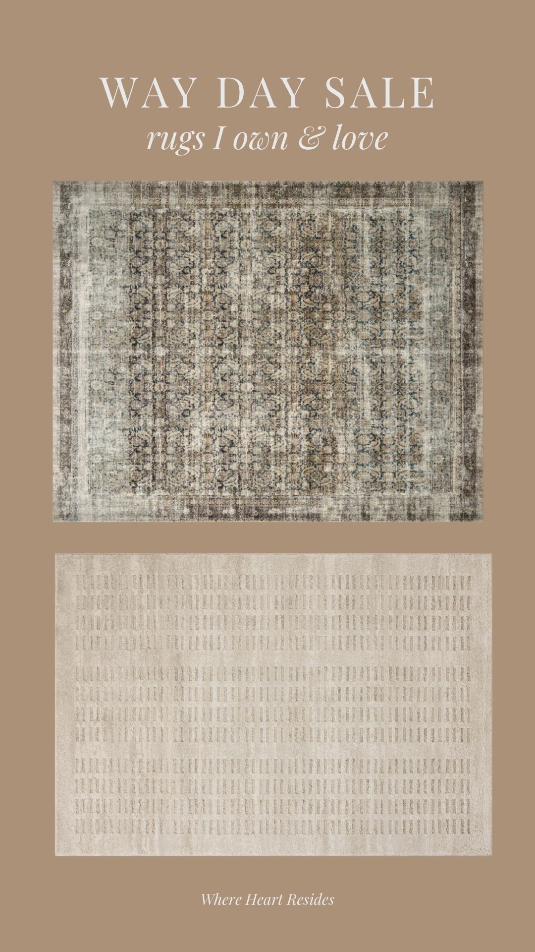 Two of my favorite rugs and they’re both part of Wayfair’s Way Day Sale happening now! You can get up to 80% off plus free shipping on everything at @Wayfair. I linked these and others that I’m loving. 🤎

#ad #wayfair #wayfairpartner #wayday #arearugs 

#LTKHome #LTKSaleAlert