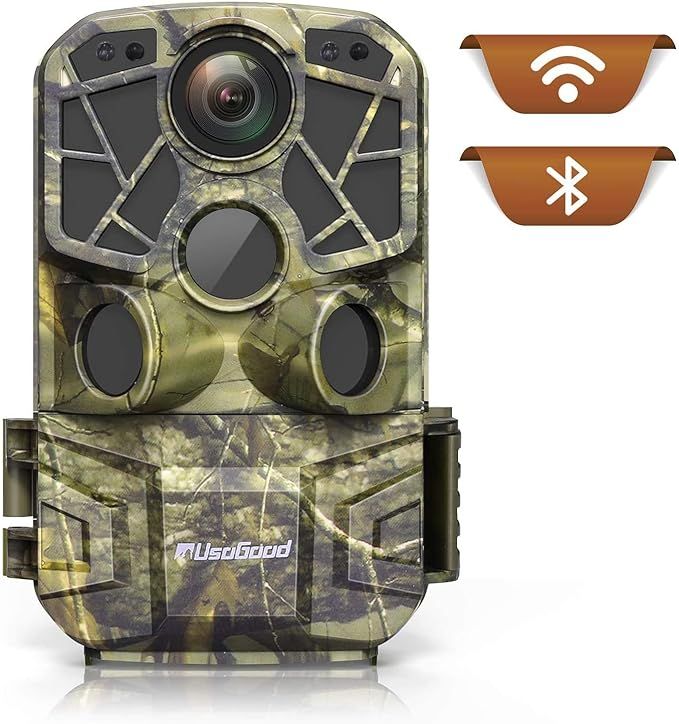 usogood WiFi Trail Camera 4K with Night Vision Motion Activated Waterproof Send Picture to Cell P... | Amazon (US)