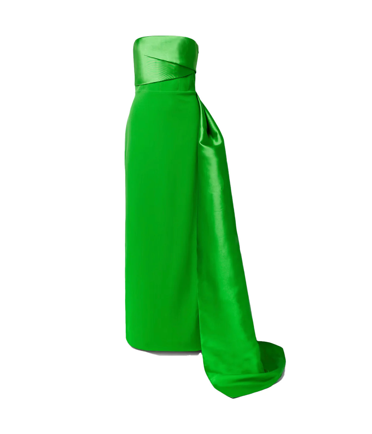 Kinsley Crepe Twill Maxi Dress in Bright Green | Mode Sportif
