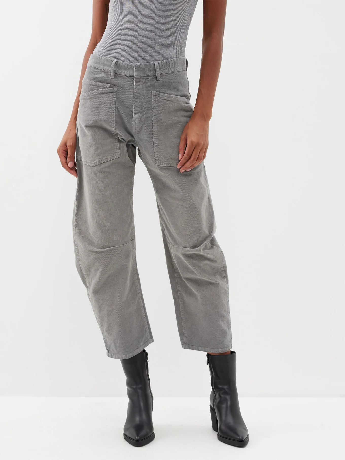 Shon cotton-blend corduroy cropped trousers | Matches (US)